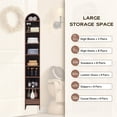 thumbnail image 6 of SinCiDo Narrow Arched Bookcase, 8-Tier Open Shelf Bookcase, Medium Density Fiberboard, 6 of 7