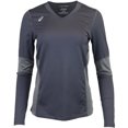 thumbnail image 1 of ASICS T-Shirt de Base de Volleyball pour Femmes, Gris, Petit, 1 of 1