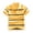 Yellow, variant on fatyb Boys Girls Striped Tshirts with Collar Short Sleeve Button up Lightweight School Uniform Golf Tops