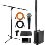 JBL Professional EON ONE Mk2 All-In-One Rechargeable Column-Speaker Personal PA System with Shure SM58 Vocal Microphone Package