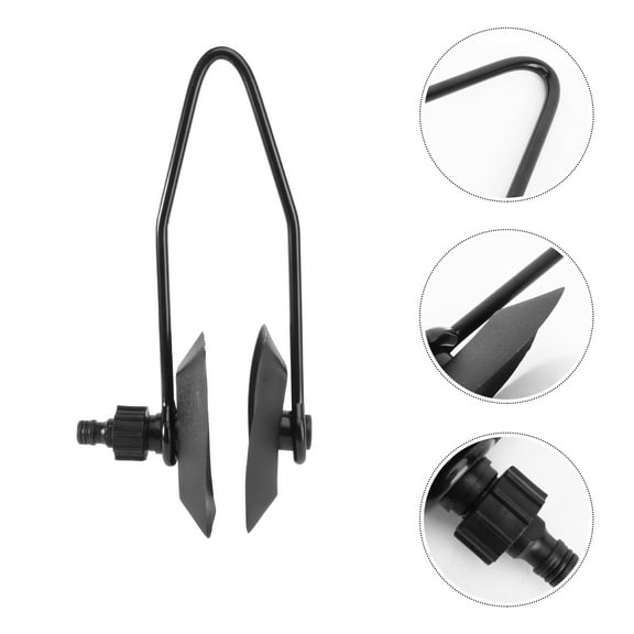 CIMAXIC Black Rubber Boat Motor Flusher Muffs Set - Marine Engine Flush Accessory