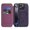 Purple, variant on for iPhone 12 Pro / 12 Wallet Case, Compatible with MagSafe, Support Wireless Charging, Slim Fit Premium PU Leather Flip Folio Cover with Card Slots Case Wallet for iPhone 12 Pro / 12 - Black