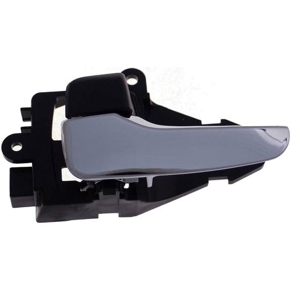 Dorman 83689 Interior Door Handle for Specific Mitsubishi Models, Chrome Lever; Black Knob