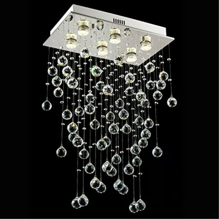Linght L20 X W11 8 H31 5 Modern Rectangle Rain Drop Crystal Linght L20 X W11 8 H31 5 Modern