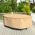 thumbnail image 3 of Budge Medium Beige Patio Oval Table/Chairs Cover, Sedona, 3 of 8