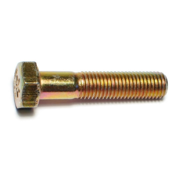 5/16"-24 x 1-1/2" Zinc Plated Grade 8 Steel Fine Thread Hex Cap Screws HCS8-125