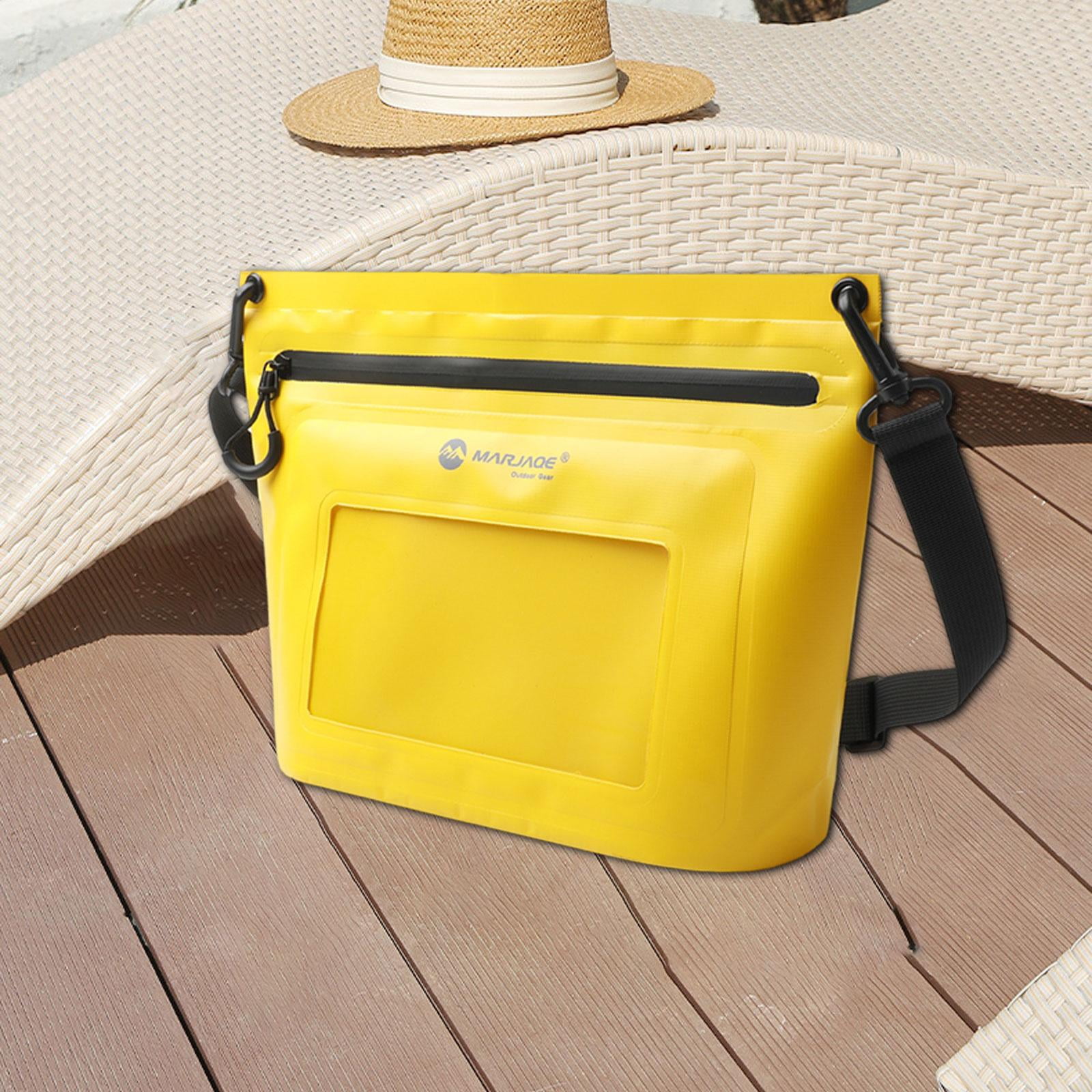 Zxpjkyu Waterproof Pouch Bag Summer Women Men Phone Pouch for Swimming Pool Kayaking Yellow