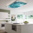 thumbnail image 3 of Teal Green Ocean Shark Magnetic Fluorescent Light Covers for Ceiling Lights 2x4 Feet, Coastal Wave Summer Beach Office Classroom Kitchen Drop Ceiling Light Covers Lighting Filters Shade Panel 1 Pack, 3 of 9