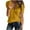 Yellow, variant on tarylea Tops for Women Trendy Notch Neck Short Sleeve Blouse Solid Color Loose T-Shirts Casual Summer Dressy Dailywear Tops