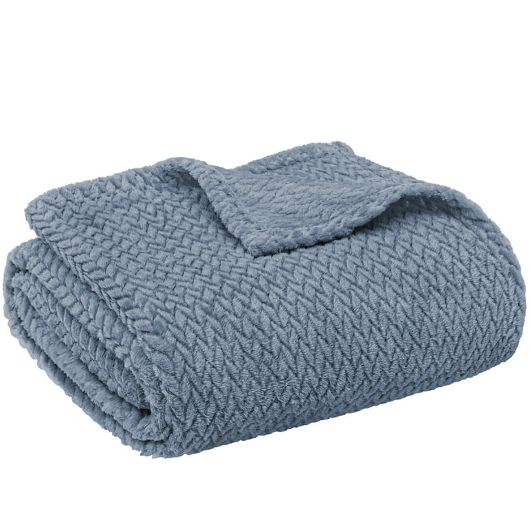Blue throw blanket deals