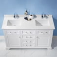 thumbnail image 6 of Vinnova Lorna 60" Double Vanity in White with Fine White Quartz Countertop, 6 of 7