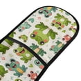 thumbnail image 2 of Dailycode Double Sided Oven Mitt with Loop Heat Resistant Kitchen Long Potholders 7" x 35" Cute Frogs and Heart, 2 of 6