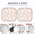 thumbnail image 6 of Xecao Cute Rabbit for Foldable Car Sun Shades (2-Pack) offer sun protection with an easy-fold design for convenient windshield shading., 6 of 7