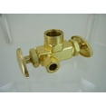 thumbnail image 2 of Proflo Pfxdt322r 1/2" X 3/8" X 3/8" Angle Supply Stop - Brass, 2 of 2