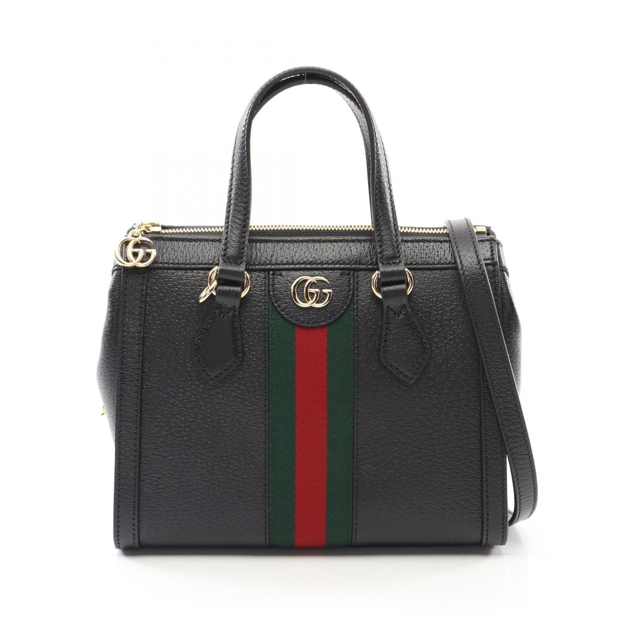 GUCCI ソーホー Gucci Soho Chain Strap Leather Handbag, Black Gold Tassel