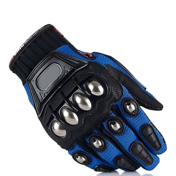 GJX Outdoor Glove Steel Knuckle Motorcycle Motorbike Powersports Racing Textile Safety Gloves