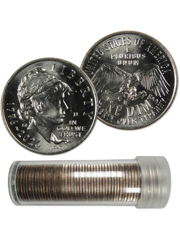 2026 D Emerging Liberty American 250th Anniversary Semiquincentennial Clad Dime Roll Uncirculated