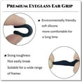 thumbnail image 2 of LQQBOX Eyeglass Ear Grips - 20 Pairs Glasses Anti-Slip, Comfortable Silicone Elastic Eyeglasses Temple Tips Sleeve Retainer, Prevent Eyewear Sunglasses Spectacles Glasses Slipping (Black), 2 of 7