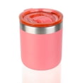 thumbnail image 3 of Ozark Trail 10oz Ceramic Lined Stainless Steel Lowball Tumbler with Magnetic Tritan Transparent Slider Lid, Coral, 3 of 8