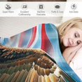 thumbnail image 3 of Orinice  American Eagle Fleece Blanket for Bed, 75" x 90" Queen Size Eagle Fleece Throw Blanket for Men, Women and Kids - Super Soft Plush Eagle Blanket Throw Print Blanket for Eagle Lovers 40x50in, 3 of 6