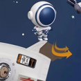 thumbnail image 2 of Lanzador de cohetes, aspersor de chorro de cohete espacial de plástico para niños (blanco), 2 of 4