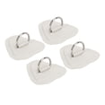 thumbnail image 3 of 4 Pcs D Ring Patch Stainless Steel D Ring Pad for Inflatable Boat Surfboard Dinghy Paddle Board Gray, 3 of 14