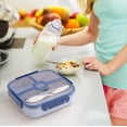 thumbnail image 4 of Hovilon Bento Lunch Box, Boîte à Lunch Compartimentée Scellée pour Travailleurs de Bureau Boîte à Lunch pour Étudiants Boîte à Lunch pour Repas de Cantine Boîte à Lunch de Qualité Alimentaire pour Étudiants, 4 of 4