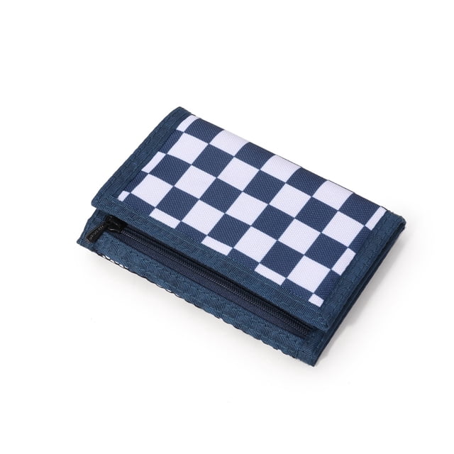 Cartera de lona para hombre, suave, no deformable, con monedero, cartera para estudiantes, diseño horizontal