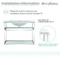thumbnail image 4 of Pierre 30 Single, Open Shelf, Chrome Metal Frame Bathroom Vanity, 4 of 12