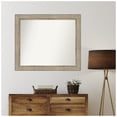 thumbnail image 3 of Amanti Art Custom Wall and Bathroom Mirror (36 x 42 in.), Trellis Silver Frame, 3 of 7