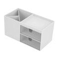 thumbnail image 1 of Organizador con cajón deslizante, organizador de escritorio de 2 niveles, archivador, lindo papel de escritorio, bandeja para cartas, 1 of 5