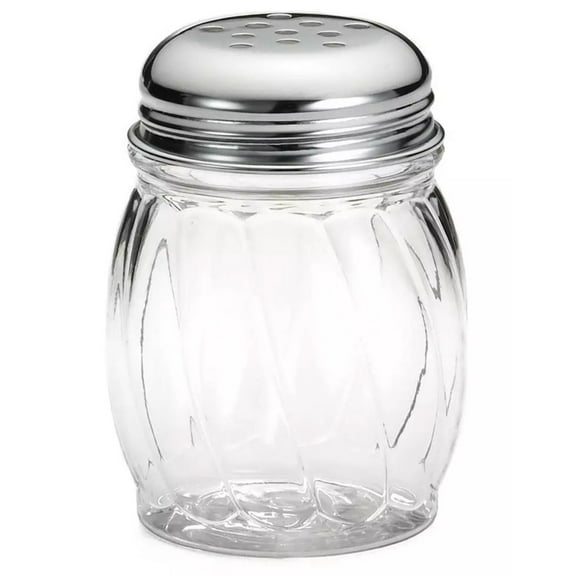 Glass Cheese Shaker with Chrome Top 6 Ounce