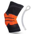 thumbnail image 4 of Rodilleras de apoyo shaofei Para meniscos con almohadillas de gel 2XL negro y rojo, 4 of 4