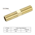 thumbnail image 3 of Uxcell G1/2 Male Thread Brass Pipe Fitting 100mm Length Hex Connector Pipe Adapter, 3 of 5