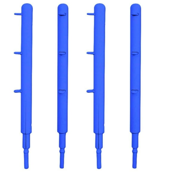 Set of 4 Metal Blue Ring Posts For Figures Toy Company Wrestling Ring For Action Figures