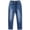 MidBlue-2767, variant on KIDSCOOL SPACE Big Girls Jeans, 5-14T Simple Design Boys Ribbed Waist Denim Pants,Mid Blue,8-9 Years
