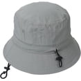 thumbnail image 6 of CoCopeaunts Summer Bucket Hat for Women Drawstring Adjustable Chin Strap Unisex Casual Simple Plain Street Fisherman Hat for Men, 6 of 8