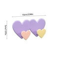 thumbnail image 3 of Specollect Clearance 8Pcs Plastic Heart-Shaped Hook Heart Shaped Multifunctional Self Adhesive Door Hook Coat Hooks Wall Mounted Coat Rack Closet Hooks, 3 of 6