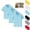 Light Blue, variant on Mfakffe 3 Pcs Toddler Boys Girls Polo Shirts Back To School Golf School Uniform Summer Short Sleeve Shirt Casual Lapel Collar T Shirts