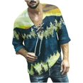 thumbnail image 1 of Camiseta informal de manga corta estampada para hombre a la moda Pompotops  oipoqjl1470, 1 of 3