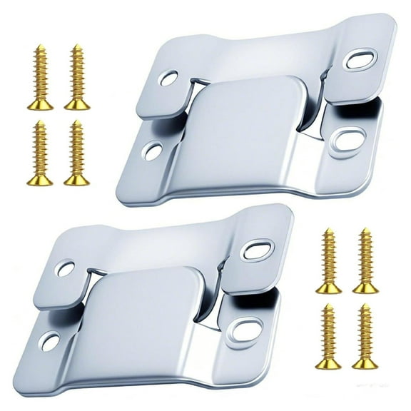 Sectional Couch Connector, Sofa Interlocking Brackets - 4 Pcs Replacement Parts for Sectional Furniture - Heavy Duty Flush Mount Bracket with Screws, Keep Sofas Connected 4 Pcs Pack