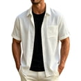 thumbnail image 5 of Qiyinn Men's Cool Summer Casual Adjustable Sleeve Length Shirt T-shirt, 5 of 7