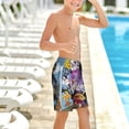 thumbnail image 6 of The Cuphead Show Boys Swim Trunks Compression Liner Swim Shorts Beach Quick Dry Bathing Suit With Boxer Brief Swimwear, 6 of 7