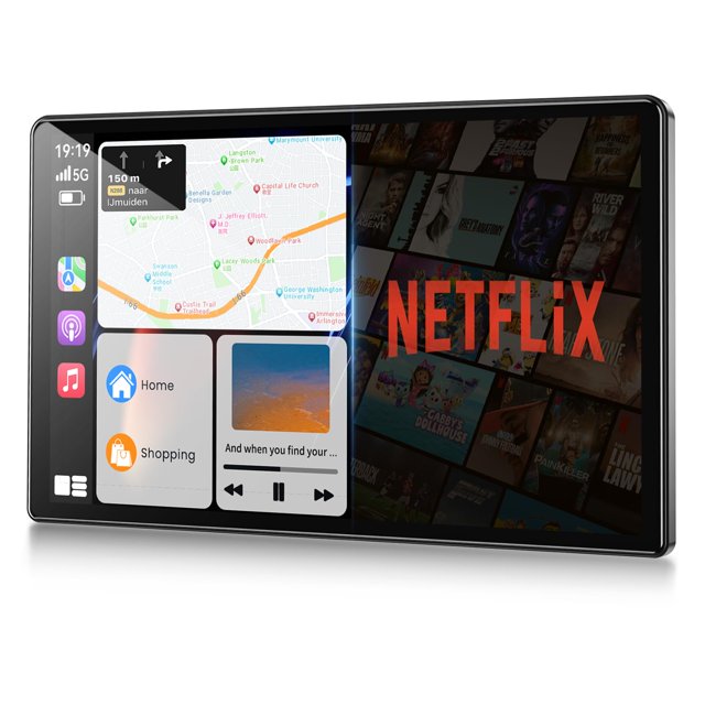 Pantalla CarPlay Kuayvan de 11.3" con cámara de reversa inalámbrica