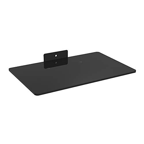 Satellite/Cable Box Floating Glass Shelves Mount Bracket for DVD/Blu-Ray Player 