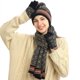 thumbnail image 4 of Qarigey Conjunto de bufanda Sombrero de invierno Guantes cálidos Acrílico Diseño engrosado Multifuncional Cabeza Cuello Manos Linda Suavidad Sombreros Tipo 1, 4 of 6