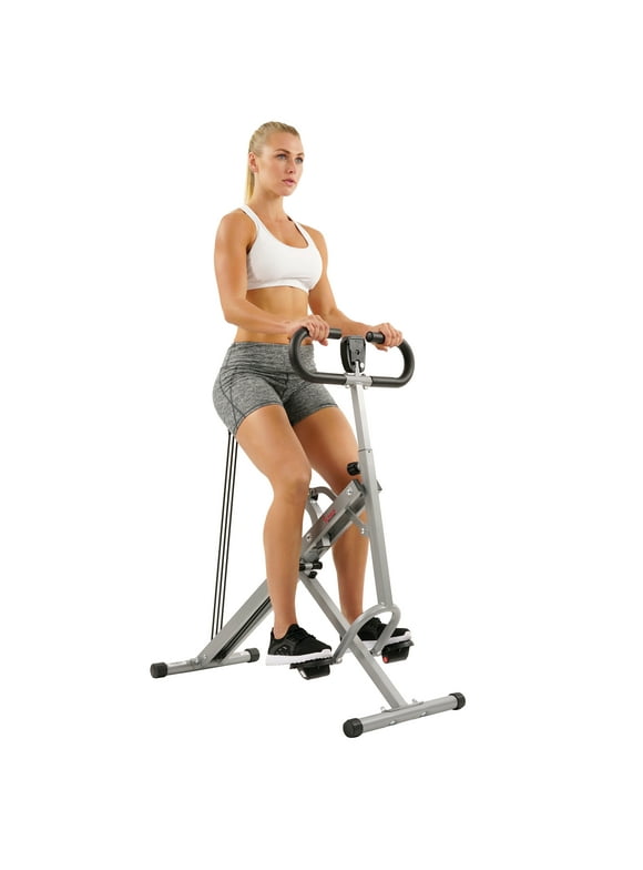 Sunny Health & Fitness Squat Assist Row-N-Ride Trainer for Glutes Workout