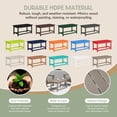thumbnail image 6 of WestinTrends Malibu Patio Outdoor Coffee Table – 35" All-Weather Poly Lumber Adirondack Porch Table, Weathered Wood, 6 of 15