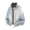 A-Light Gray503, variant on XIAONU Crocodile Grain Stand Collar Leather Jacket For Men Regular Fit Night Club Zip Outer Coat