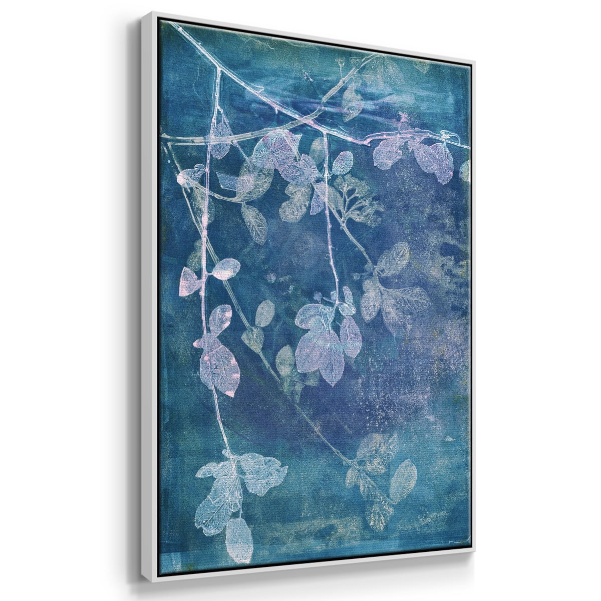 Branching Out VII Framed Premium Gallery Wrapped Canvas - Ready to Hang - 25 x 37 - White Floating Frame